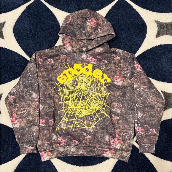 Sp5der Real Tree Og Web Hoodie Camo Young Thug Size Large - Picture 1 of 3